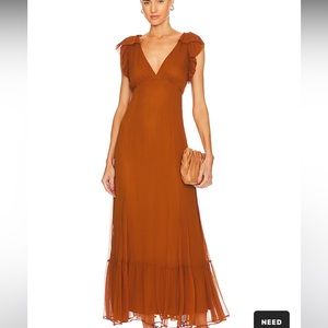 EUC Tularosa Althea Maxi Dress in Golden Spice Size XXS